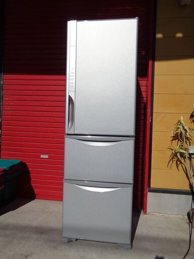 HITACHI 日立　315L 3ドア 冷凍冷蔵庫　R-K320EV(S)　中古