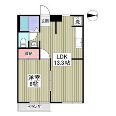 💙💙フリーレント1ヶ月付き😍敷礼０！《1LDK》本庄市🐻本庄駅か...