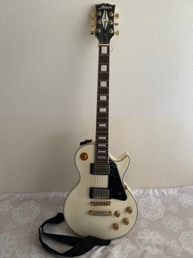 エレキギター　レスポールカスタムホワイト　ランディーローズしよう　メイソン