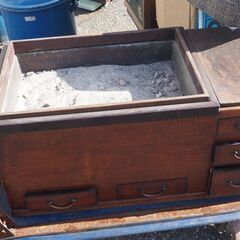 火鉢、黒柿、アンティーク