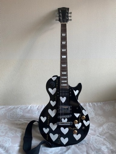 エレキギター レスポールスタンダード イエローハート柄