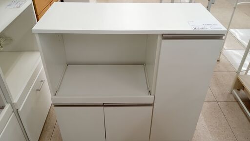 ★ジモティ割あり★ ニトリ レンジ台 白 H89×D39.5×W90 クリーニング済み TJ3044