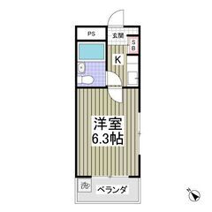 ☘️⭐️初期費用7万円パック！ フリーレント1ヶ月！ ベランダつき！