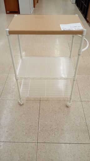 ★ジモティ割あり★  キッチンワゴン ナチュラル H81×D34×W54 クリーニング済み TJ3047