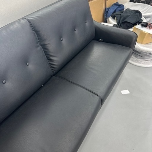 黒革ソファ　美品