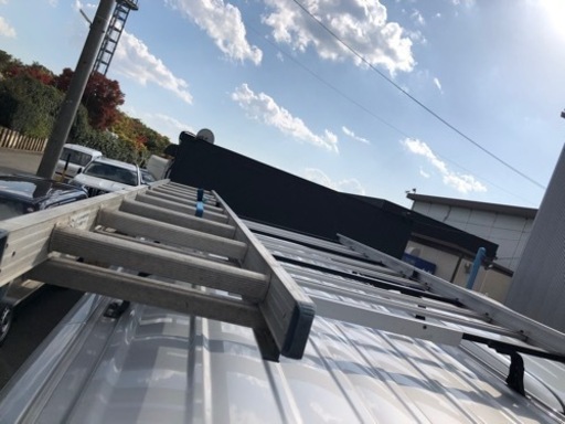 キャラバンルーフキャリア　リヤゲ-トはしご2点