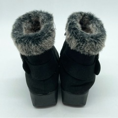 中古◆レディース◆ショートブーツ◆ブラック◆22.5cmの画像