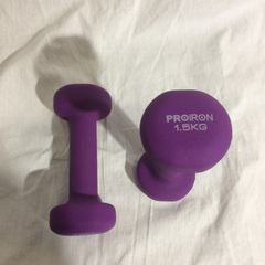 △【迎春SALE】　 鉄アレイ B 筋トレ 1.5Kg ×2個　の画像