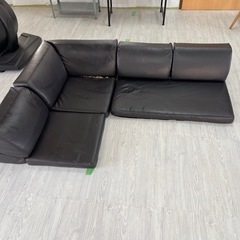 ローソファ 黒 無料