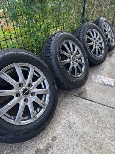 【お譲り先決定】195/65R15 スタッドレスタイヤ　ホイール4本セット ヨコハマice GUARD iG60 エスクァイア等　中古