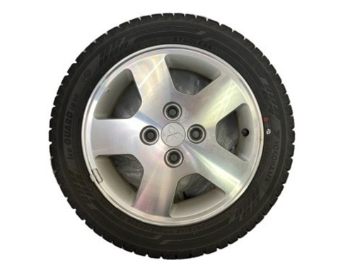 NO.1108【4本セット】2019年製 YOKOHAMA ice GUARD iG60 165/55R14 スタッドレスタイヤ ホイール付き