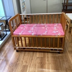 ベビーベッド【町田市再生家具】　232131の画像