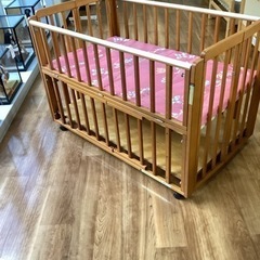 ベビーベッド【町田市再生家具】　232131の画像