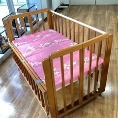 ベビーベッド【町田市再生家具】　232131の画像