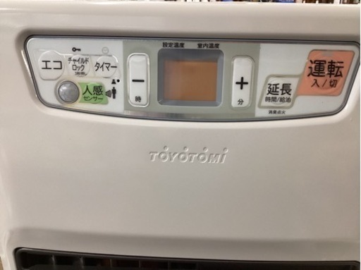 美原店TOYOTOMI ファンヒーター人感センサー機能付きコンパクト石油 