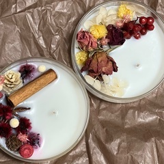 本日12/2(土)のみ開催！　シャーレアロマキャンドル作りのワー...