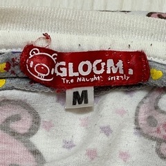 ◼︎GLOOMY グル〜ミ〜 丸首 ロンT Mサイズ 顔柄 グルーミー 長袖Tシャツ レディース 中古 古着の画像