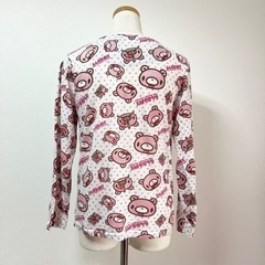 ◼︎GLOOMY グル〜ミ〜 丸首 ロンT Mサイズ 顔柄 グルーミー 長袖Tシャツ レディース 中古 古着の画像