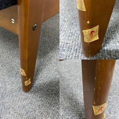 karimoku/カリモク60 Kチェア 2シーター タープブルー ラバートリー 二人掛けソファ センターテーブルセット 中古家具 店頭引取歓迎 R7768の画像