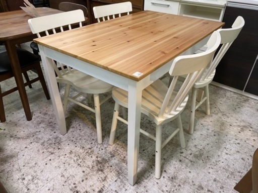 【愛品館 江戸川店】IKEA（イケア）ダイニングテーブル5点セット ID:152-008915-007