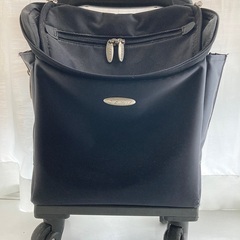 スワニー　キャリーバッグ中古　黒　レインカバーつきの画像