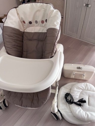 『美品』コンビ ネムリラ AUTO SWING エッグショック BE ココアブラウン