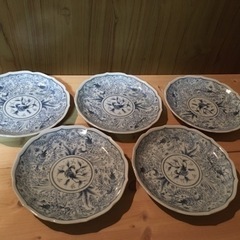 お値下げしました　7寸皿5枚　第一陶器　和光園　美品