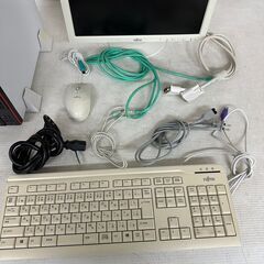 【FUJITSU】 富士通 デスクトップパソコン モニター付き ESPRIMO D586/MW Win10 Pro 32bit Core i3 6100 3.70GHz 4GB HDD 500GB ①の画像