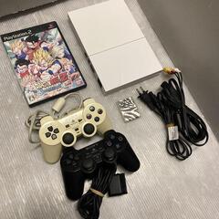 PS2 SCPH-90000CW 電池交換,整備済み プレステ2 本体 セットの画像