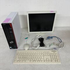 【FUJITSU】 富士通 デスクトップパソコン モニター付き ...