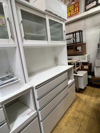 NITORI ニトリ 2面レンジボード 食器棚 ホワイト No.268 ※現金