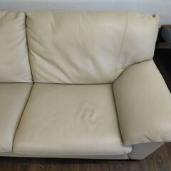 山下家具　本革張り　２,5人掛けソファー『中古良品』の画像