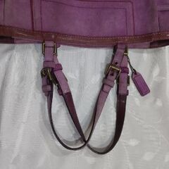 COACHバッグ❢（パープル）の画像