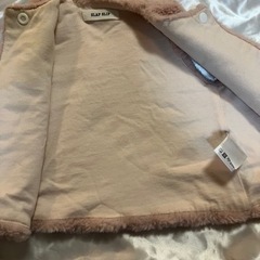 ファー　ベスト　くすみピンク　の画像