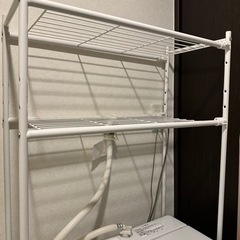 【引取予定の方が決まりました】ニトリ　ランドリーラック　洗濯機ラックの画像