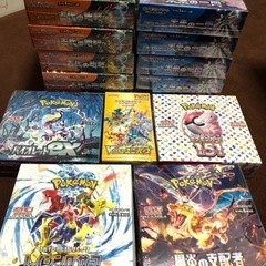 ポケカBOX　まとめ売り　古代の咆哮　未来の一閃　バイオレット　151  Vユニ　黒炎　レイジングサーフ　すべてシュリンク付き