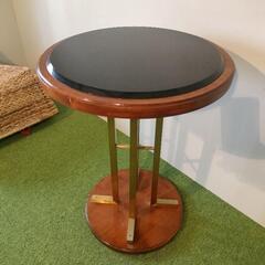 テーブル アンティーク　木製 丸テーブル　カフェテーブル