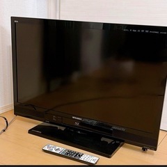 三菱32インチ録画.機能Blu-ray内蔵テレビ