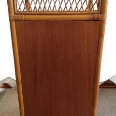 【KOIZUMI】籐製 棚 チェストの画像