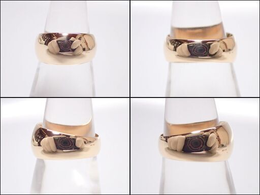 EA019 指輪 K20 甲丸 かまぼこ 6.89g 9号