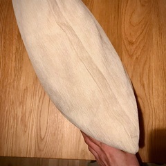 無印良品　羽クッション＋カバー　ほぼ未使用の画像