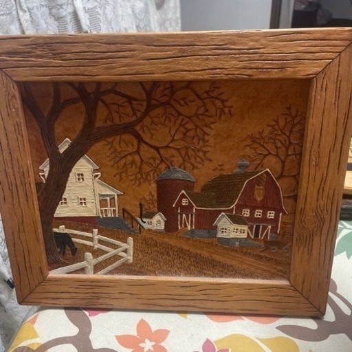 leather scenes ハンドツールレザーアート  ファームシーン