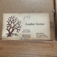 leather scenes ハンドツールレザーアート  ファームシーンの画像