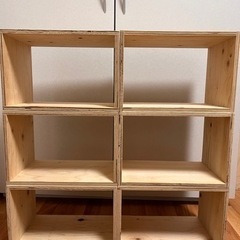 【受渡予定確定済】イエノLabo りんご箱　収納ボックスL×2 S×6の画像