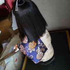 【昭和レトロ】ガラスケース入り 日本人形の画像