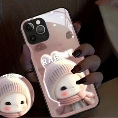 ★ピカピカ光る 可愛いウサギ★iPhone13 ProMaxケース