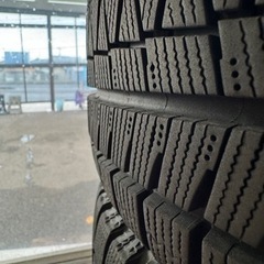 スペーシアカスタム純正アルミ&スタッドレスセット　165/55R15の画像