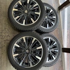 スペーシアカスタム純正アルミ&スタッドレスセット　165/55R15