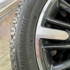 スペーシアカスタム純正アルミ&スタッドレスセット　165/55R15の画像