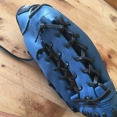 野球のグローブ　青の画像